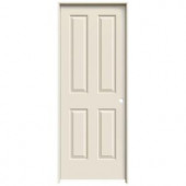 JELD-WEN Smooth 4-Panel Primed Molded Prehung Interior Door