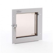 PlexiDor Performance Pet Doors 6.5 in. x 7.25 in. Small White Wall Mount Cat or Small Dog Door Requires No Replacement Flap