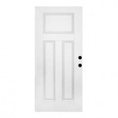 Steves & Sons Premium 3-Panel Primed White Steel Slab Entry Door