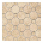 Daltile Salerno Nubi Bianche 12 in. x 12 in. x 6 mm Ceramic Octagon Mosaic Floor and Wall Tile (10 sq. ft. / case)